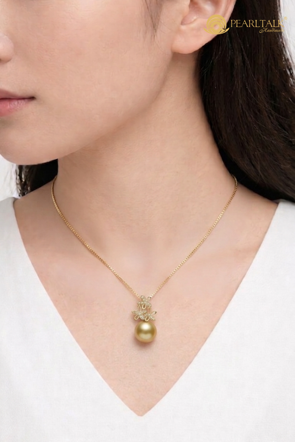 Mặt Dây chuyền Ngọc trai Hoa Kiều Mạch&nbsp;